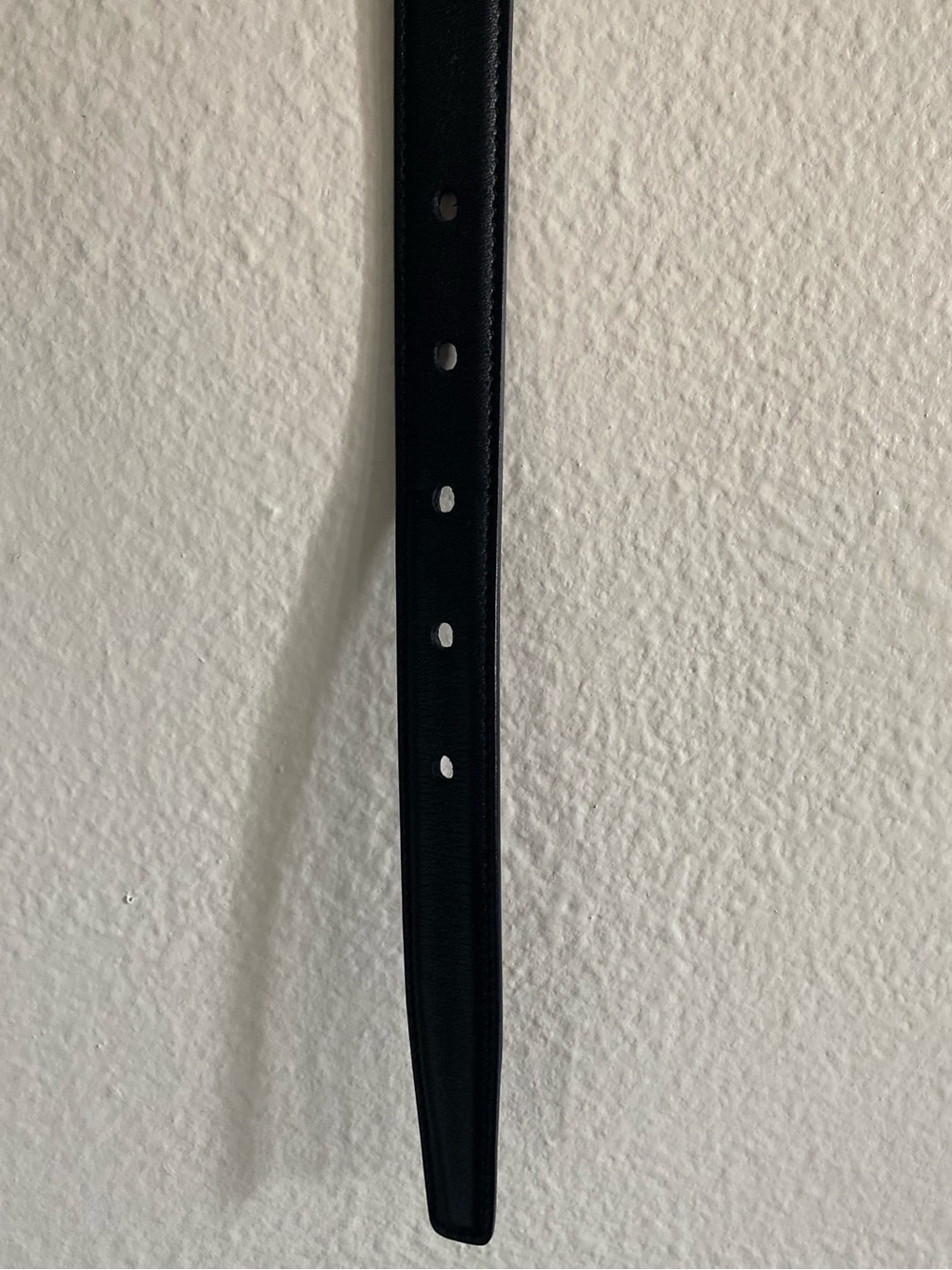 YSL Cassandre Thin Belt Black/Silver - Picture 4 of 4